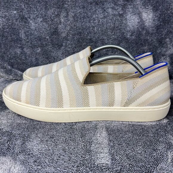Rothys Golden Stripe Original Slip On Sneakers Size 11.5 - Picture 4 of 9